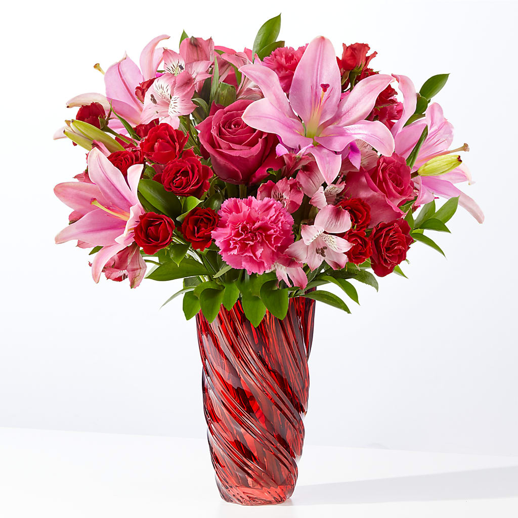 In Love Bouquet with Luxe Swirl Vase – Safeway Norcal, Pleasanton CA