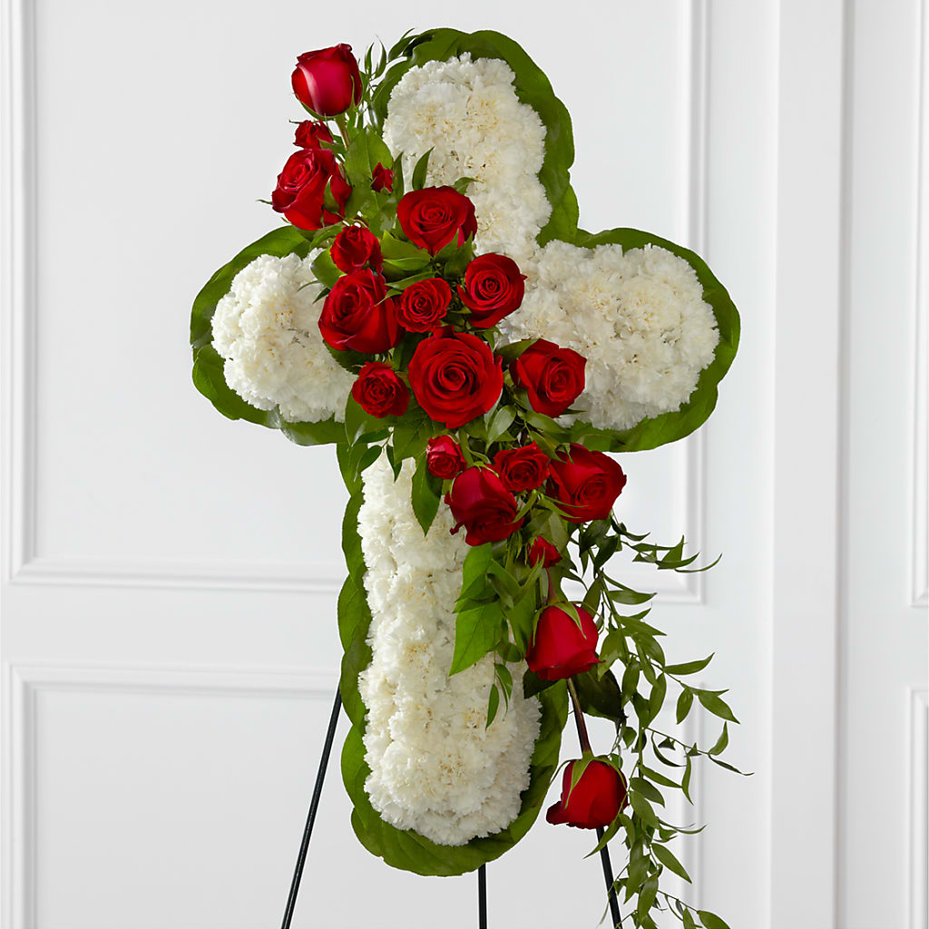 Floral Cross Easel – Safeway Norcal, Pleasanton CA