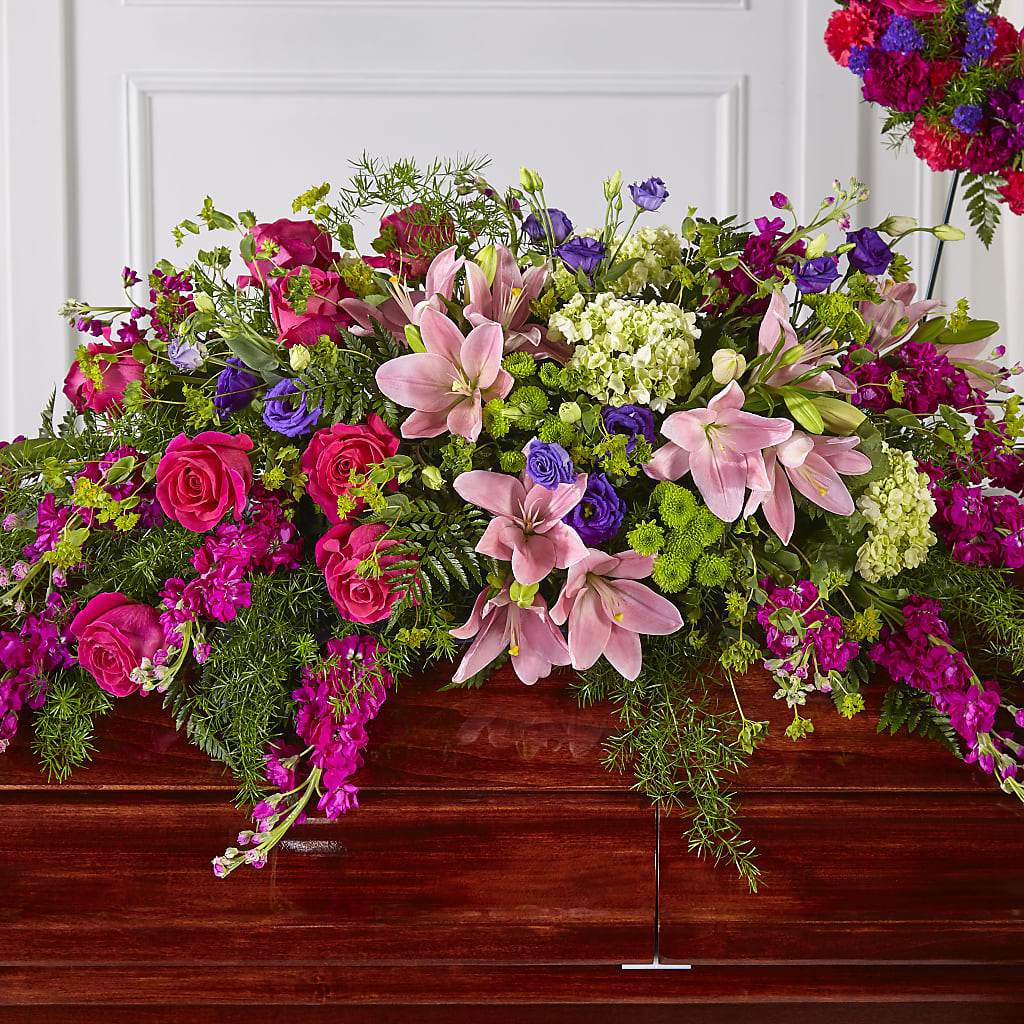 Radiant Tribute Casket Spray – Safeway Norcal, Pleasanton CA