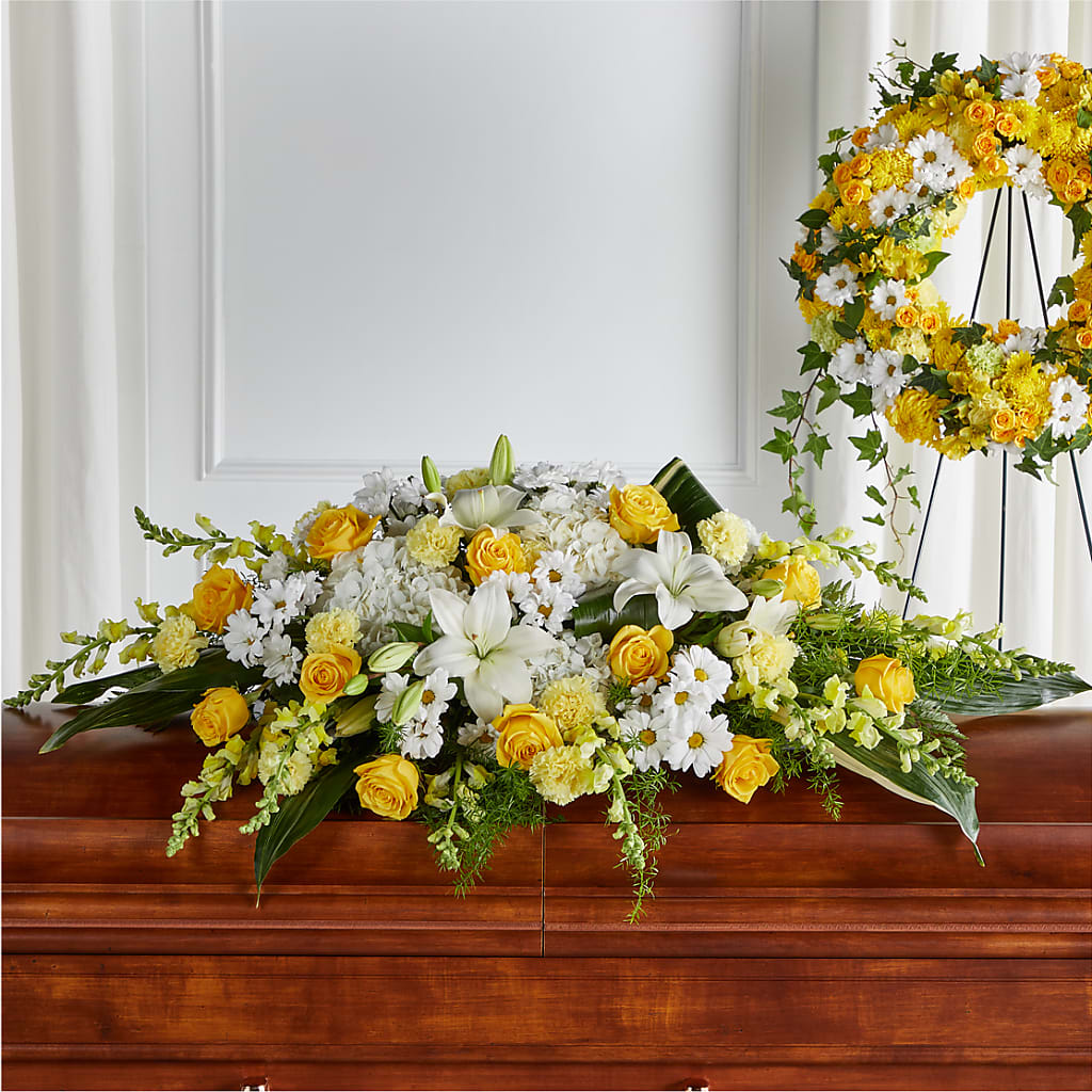 Golden Harmony Casket Spray – Safeway Norcal, Pleasanton CA