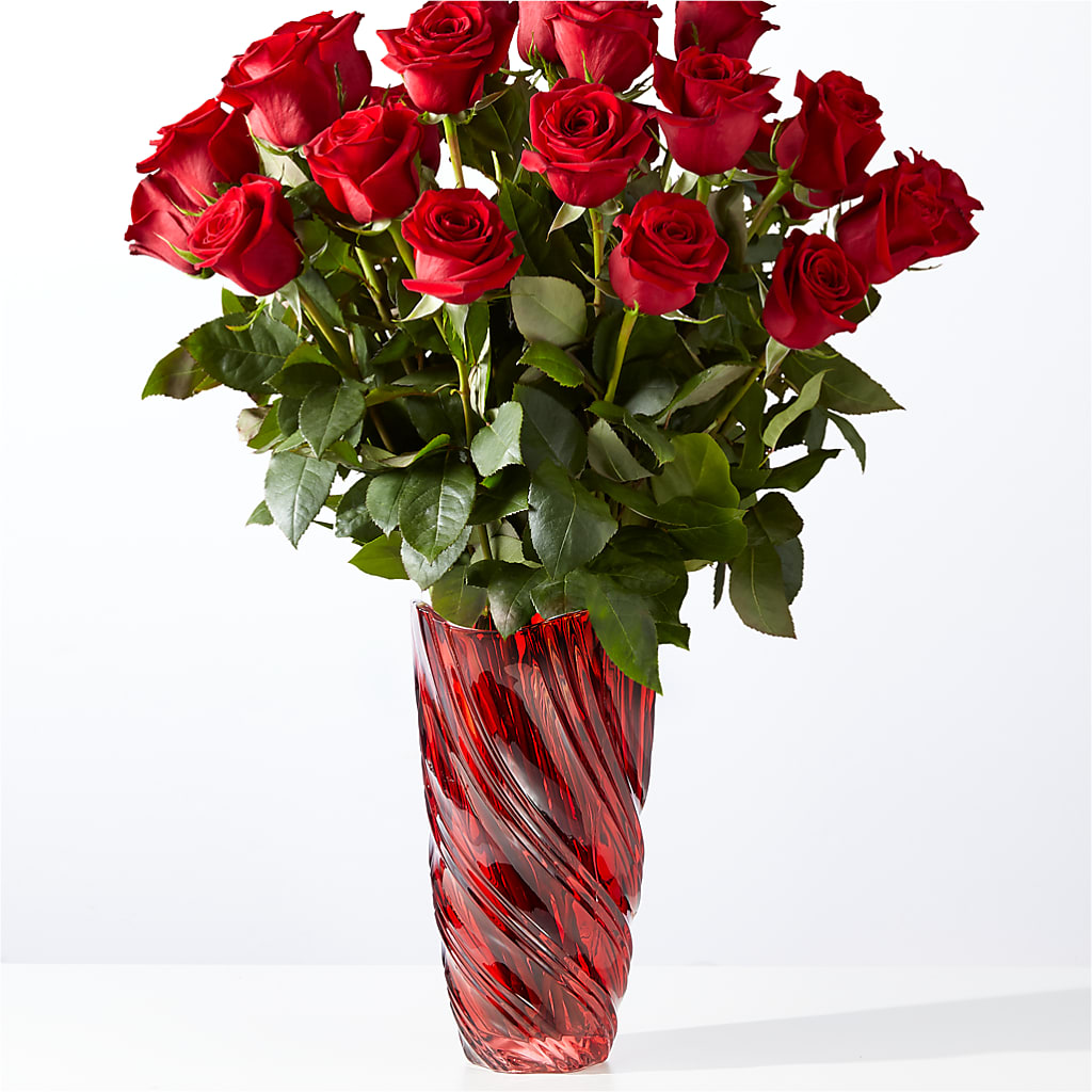 Classic Love Red Rose Bouquet with Luxe Swirl Vase – Safeway Norcal, Pleasanton CA