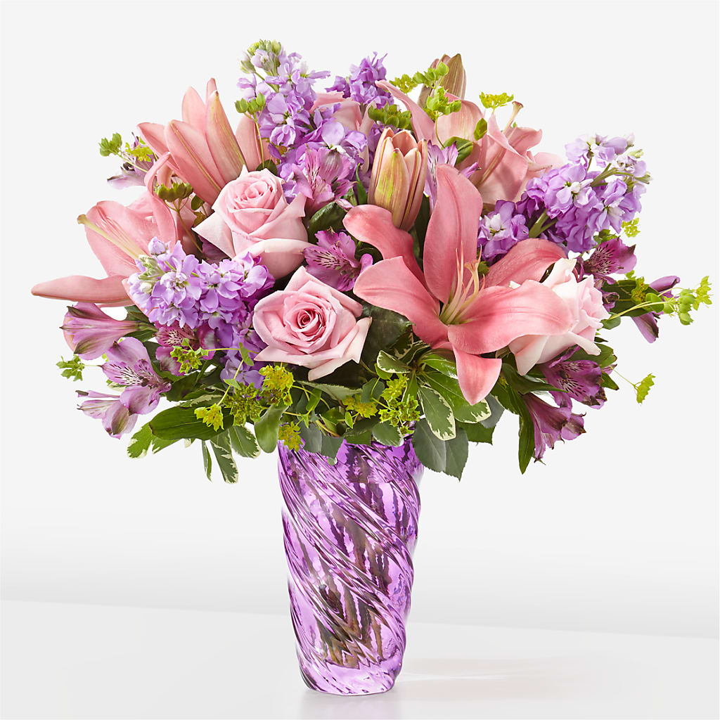 Precious Petals Bouquet with Luxe Swirl Vase – Safeway Norcal, Pleasanton CA