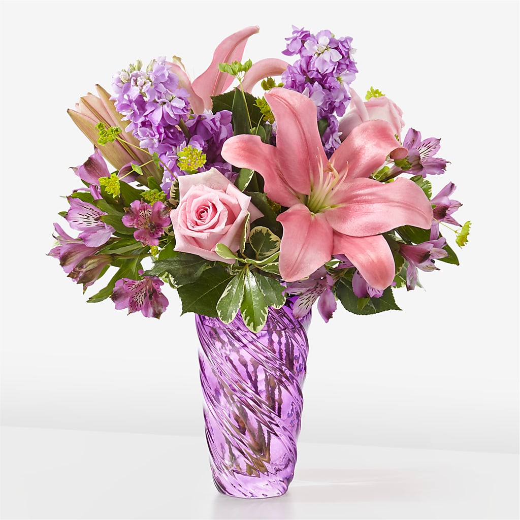 Precious Petals Bouquet with Luxe Swirl Vase – Safeway Norcal, Pleasanton CA