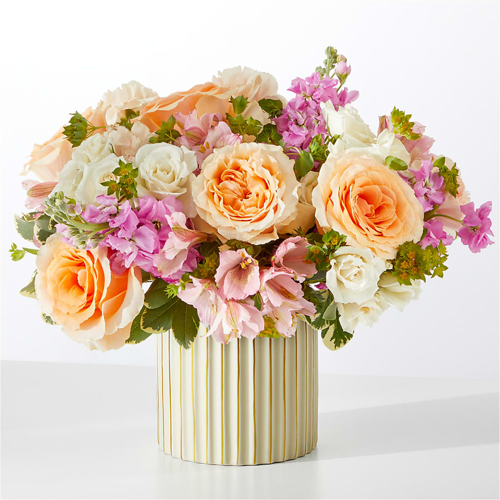 Paradise Bouquet with Ivory Vase – Safeway Norcal, Pleasanton CA