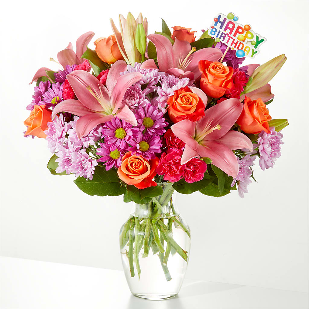 One and Only Bouquet & Happy Birthday Topper – Safeway Norcal, Pleasanton CA