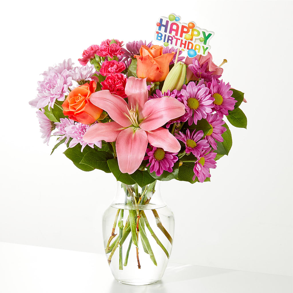 One and Only Bouquet & Happy Birthday Topper – Safeway Norcal, Pleasanton CA