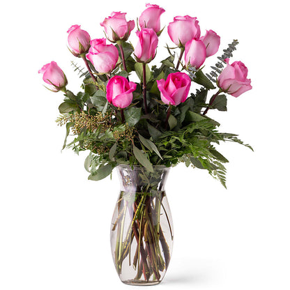 Unforgettable Dozen Rose Pink –  Safeway Norcal, Pleasanton CA
