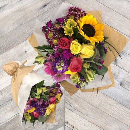 Colorful Garden Wrapped Bouquet –  Safeway Norcal, Pleasanton CA