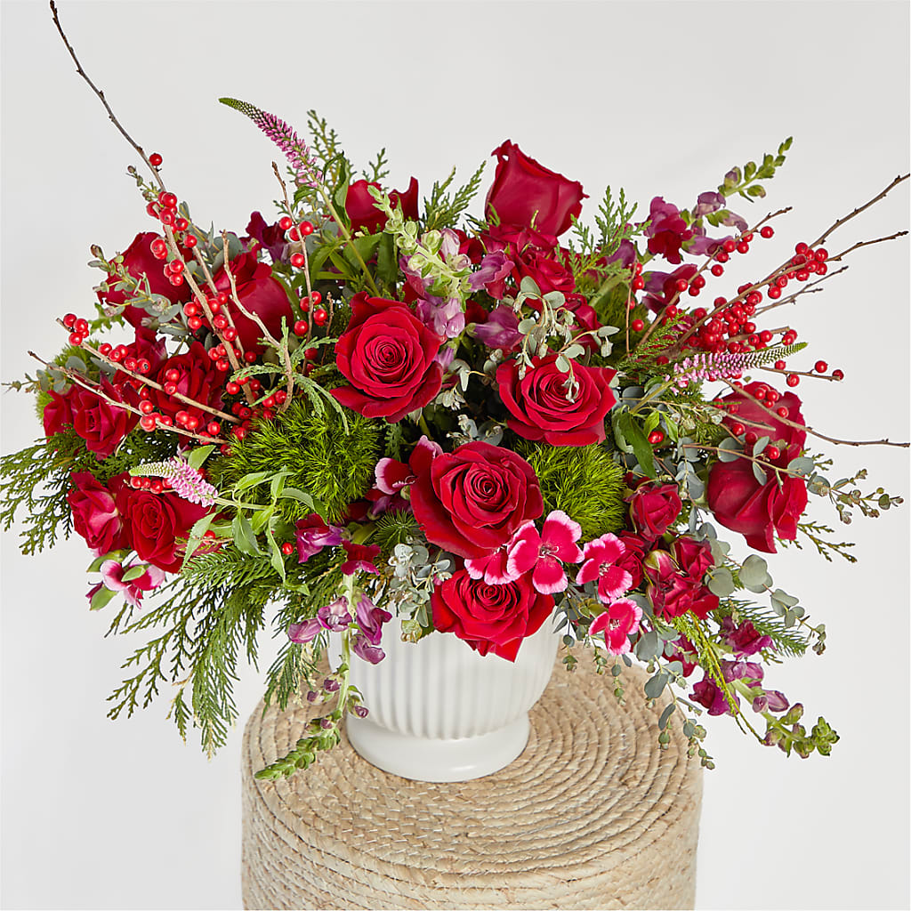 Big Red Bow Bouquet –  Safeway Norcal, Pleasanton CA