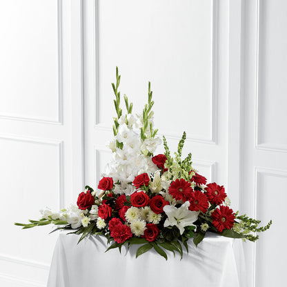 Crimson & White Arrangement –  Safeway Norcal, Pleasanton CA