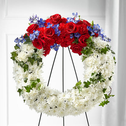 Patriotic Passion Wreath –  Safeway Norcal, Pleasanton CA