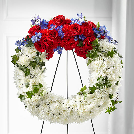Patriotic Passion Wreath –  Safeway Norcal, Pleasanton CA