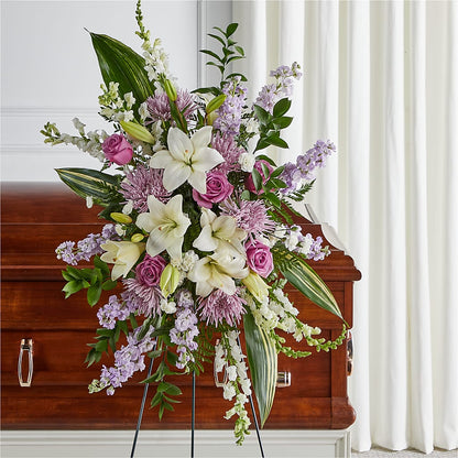 Grateful Hearts Standing Spray –  Safeway Norcal, Pleasanton CA