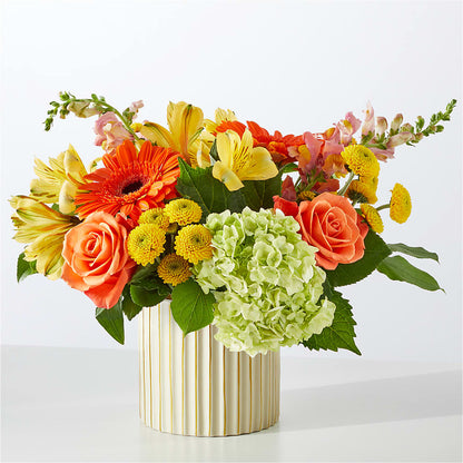 Autumn Sunshine Bouquet with Ivory Vase –  Safeway Norcal, Pleasanton CA