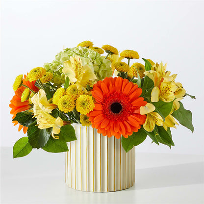 Autumn Sunshine Bouquet with Ivory Vase –  Safeway Norcal, Pleasanton CA
