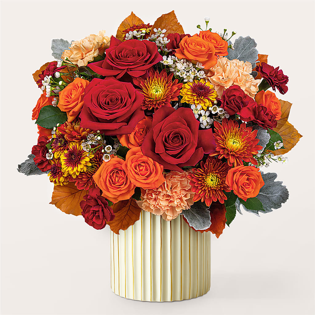 Merlot Bouquet with Ivory Vase –  Safeway Norcal, Pleasanton CA