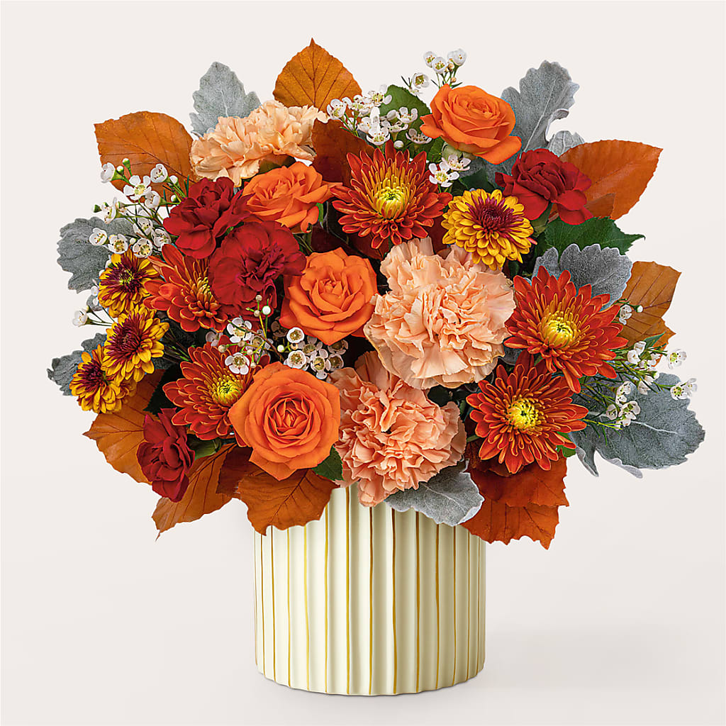 Merlot Bouquet with Ivory Vase –  Safeway Norcal, Pleasanton CA